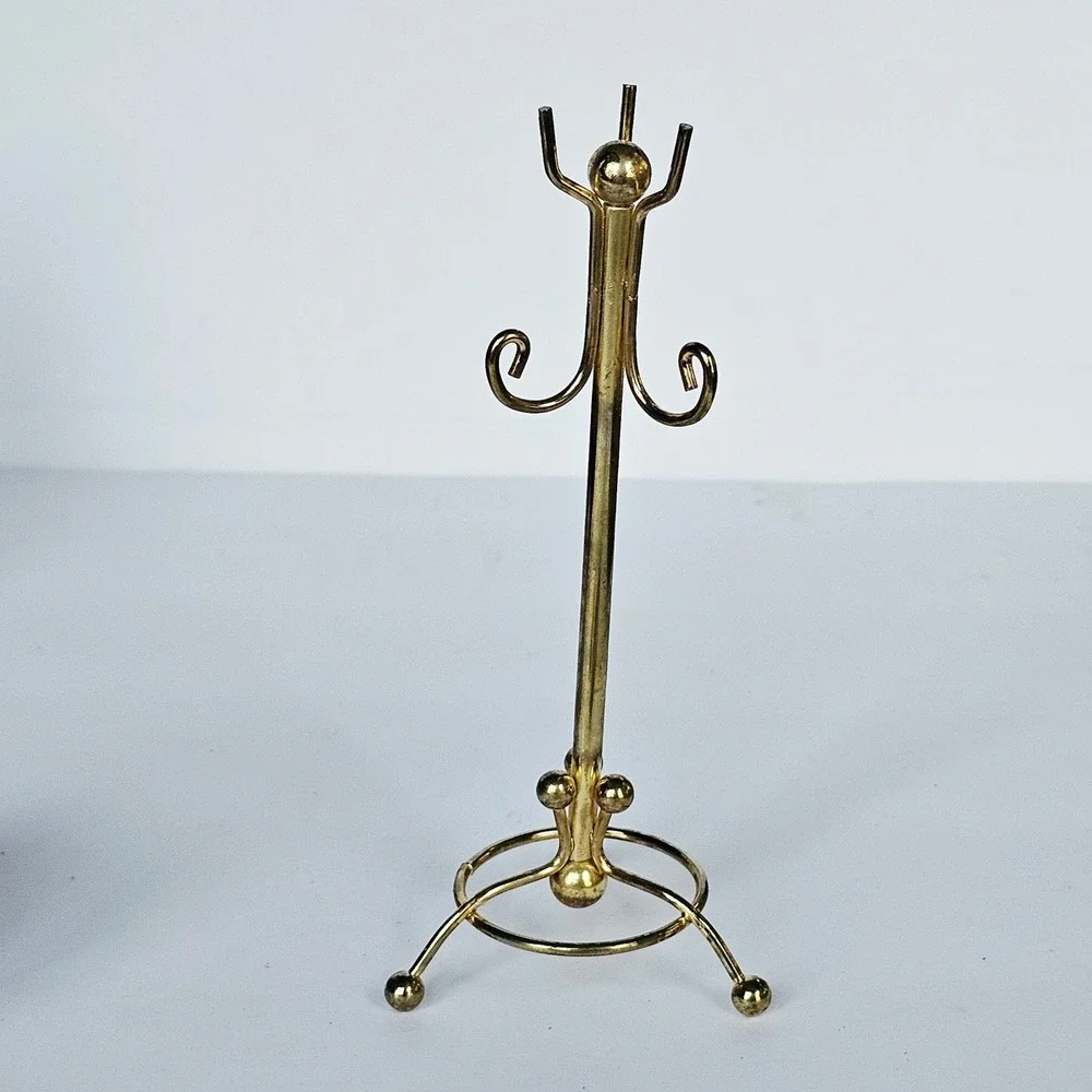 Vtg Dollhouse Furniture Set Table Coat Rack Magazines 1979 Calendar Victorian